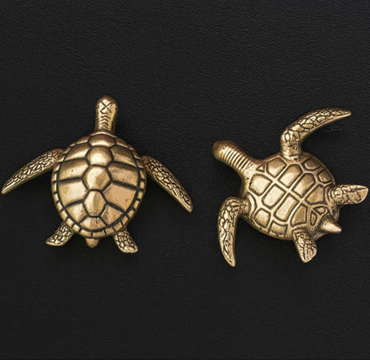 Brass Loggerhead Sea Turtle