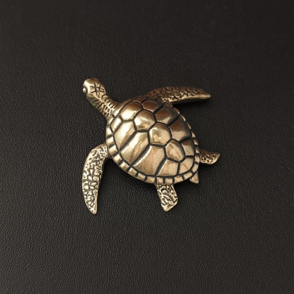Brass Loggerhead Sea Turtle