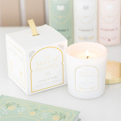 The Story of Serenity Coconut & Vanilla Candle