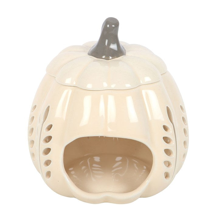 Cream Pumpkin Oil Burner and Wax Warmer