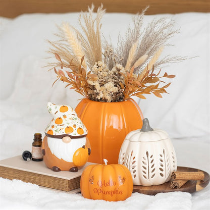 Cream Pumpkin Oil Burner and Wax Warmer