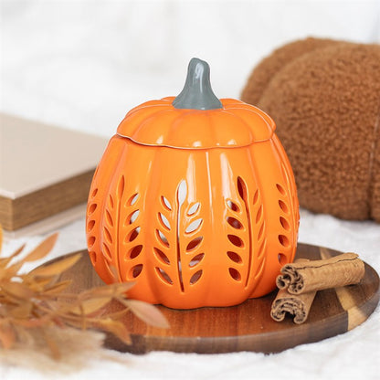 Orange Pumpkin Oil Burner and Wax Warmer