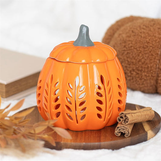 Orange Pumpkin Oil Burner and Wax Warmer
