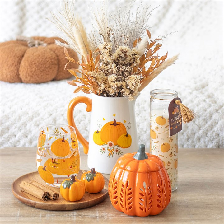 Orange Pumpkin Oil Burner and Wax Warmer