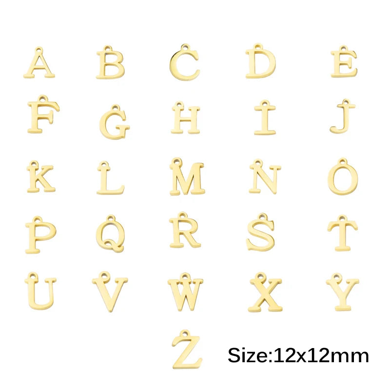Dainty Gold Initial Birthstone Necklace