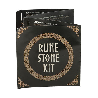 Onyx Viking Rune Stone Set