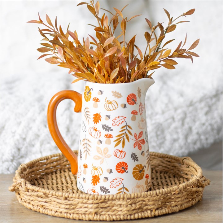 Autumn Pumpkins Ceramic Jug