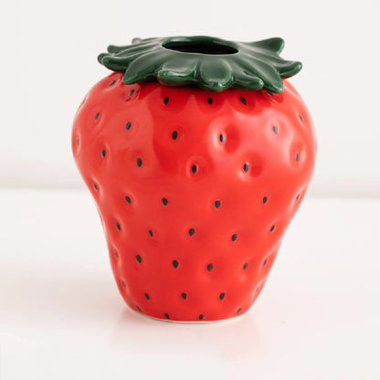 Strawberry Ceramic Vase