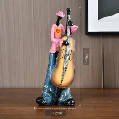 Jazz Band Resin Figurines