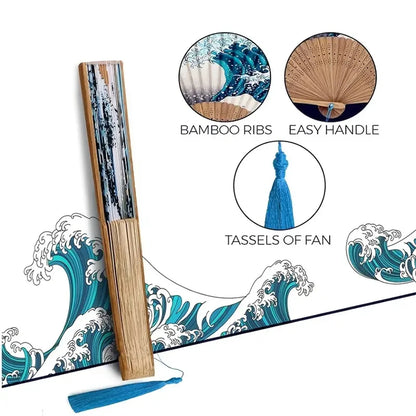 The Wave Art Pocket Fan