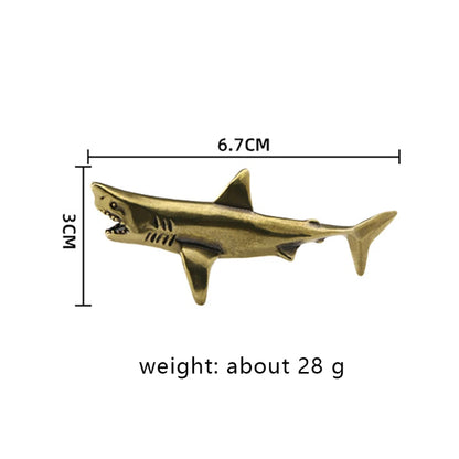 Brass Great White Shark