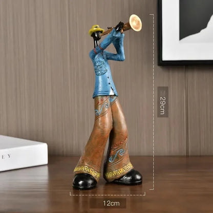 Jazz Band Resin Figurines