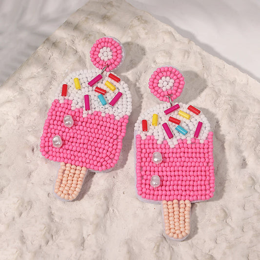 Ice Lolly Beaded Earrings