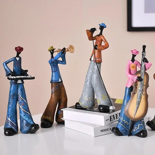 Jazz Band Resin Figurines