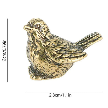 Brass Seated Songbird