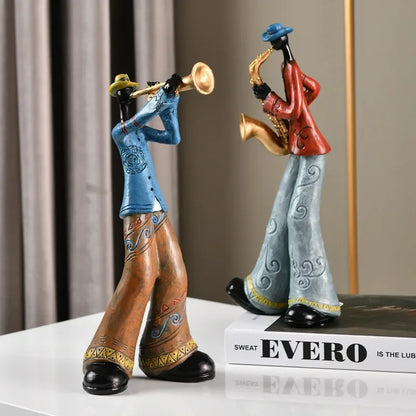 Jazz Band Resin Figurines