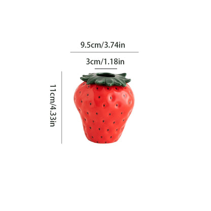 Strawberry Ceramic Vase
