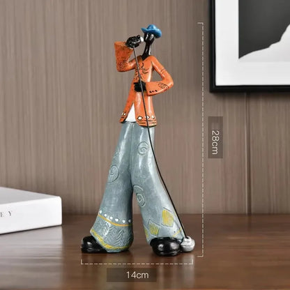 Jazz Band Resin Figurines