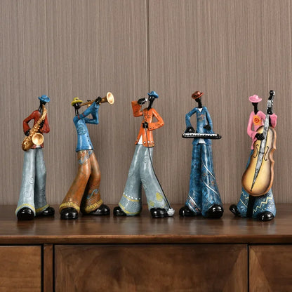 Jazz Band Resin Figurines