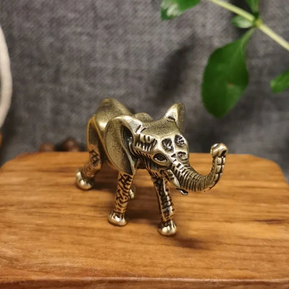 Brass Asian Elephant