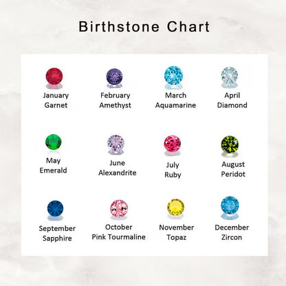 Dainty Gold Initial Birthstone Necklace